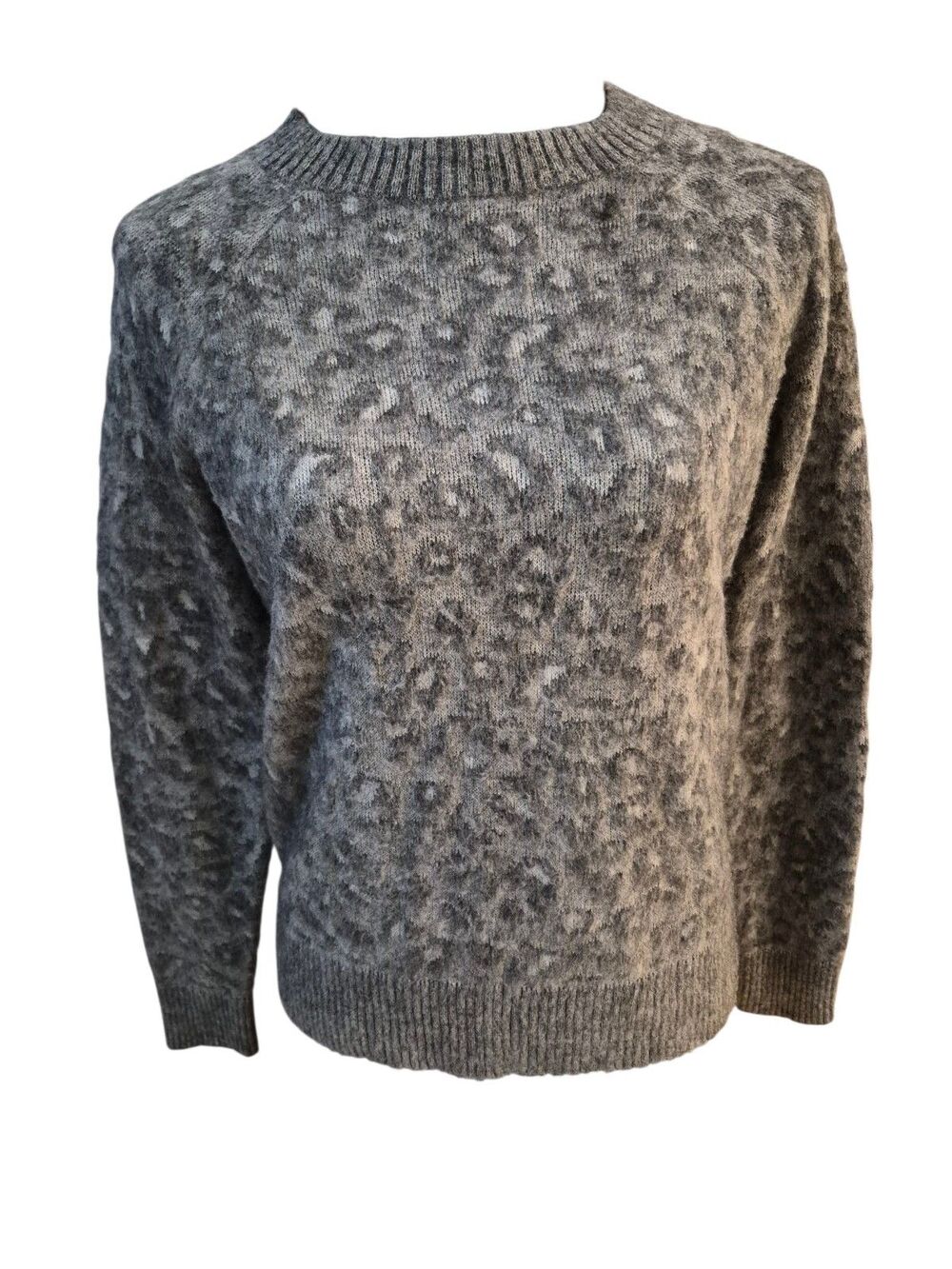 La Vie Rebecca Taylor S Leopard Jacquard Sweater Wool Mohair Blend Old Money